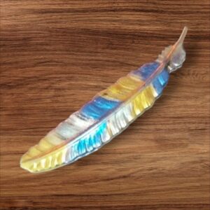 Mettalic Feather Bookmark