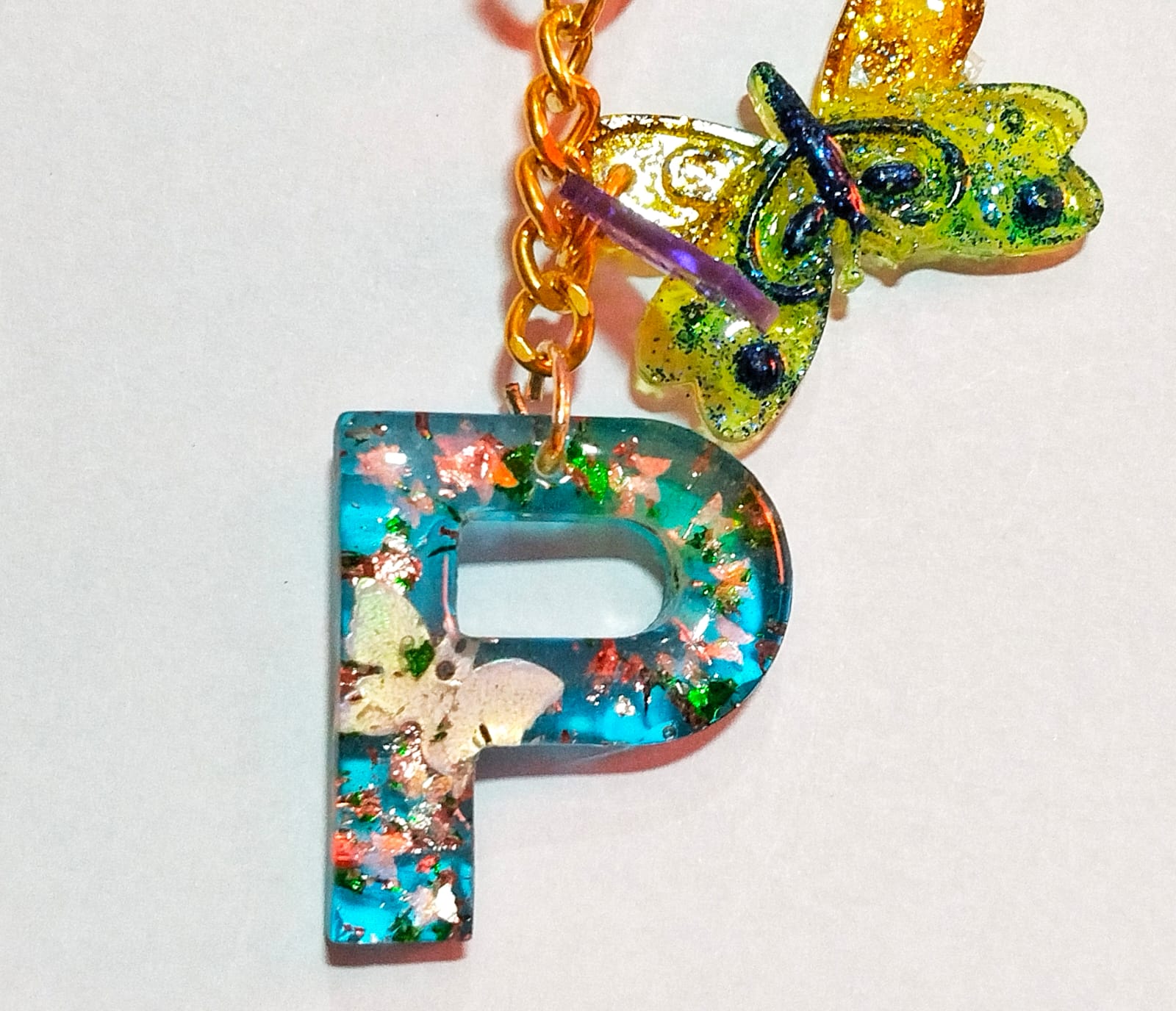 Alphabet P Stylized with Charms