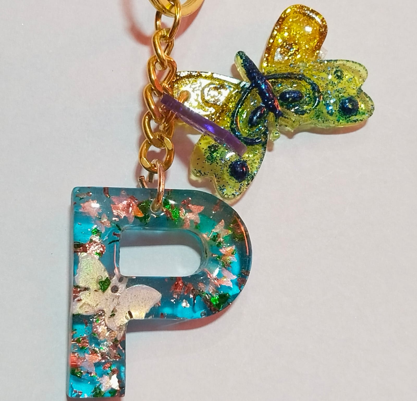 Alphabet P Stylized with Charms
