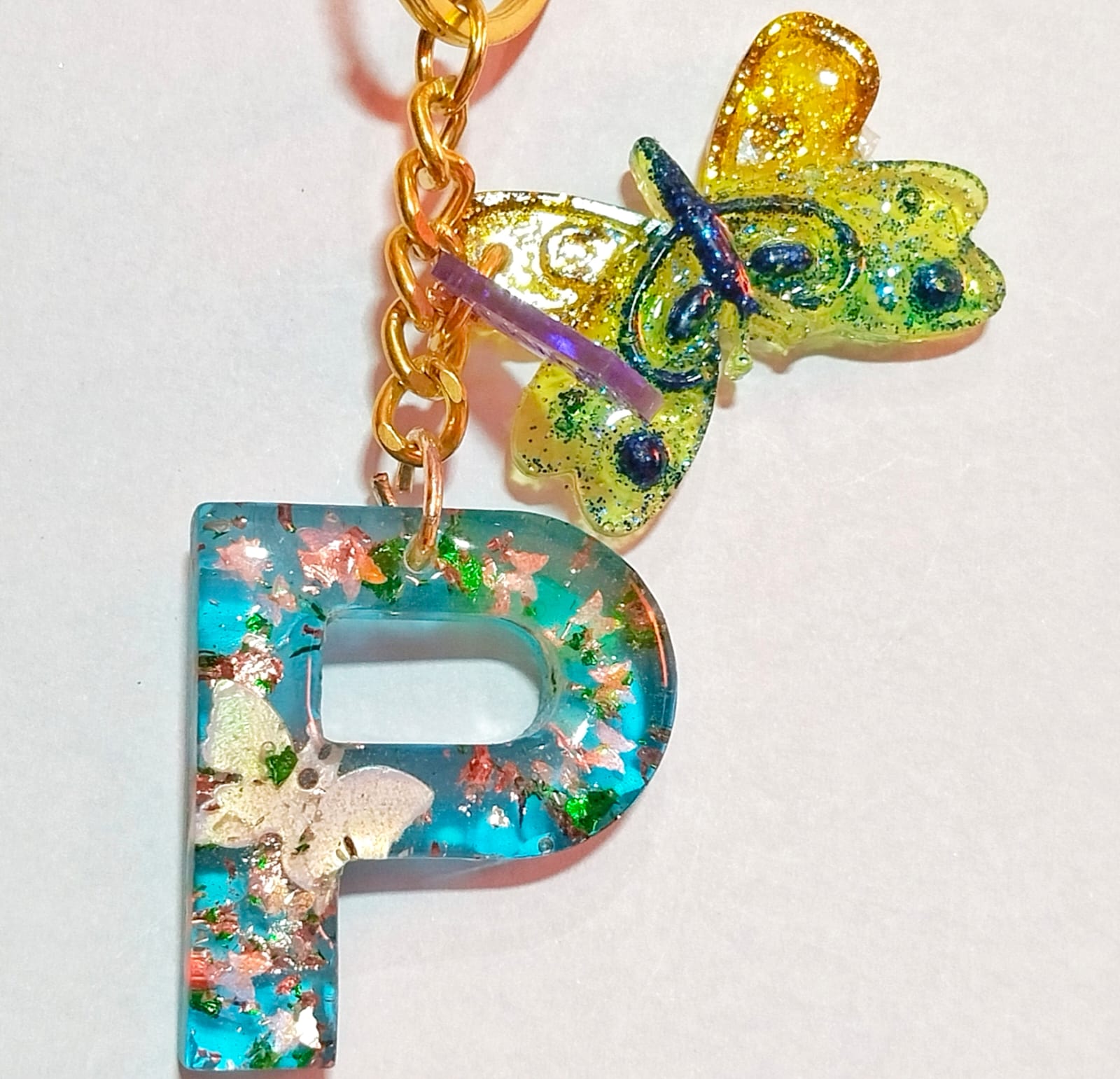 Alphabet P Stylized with Charms