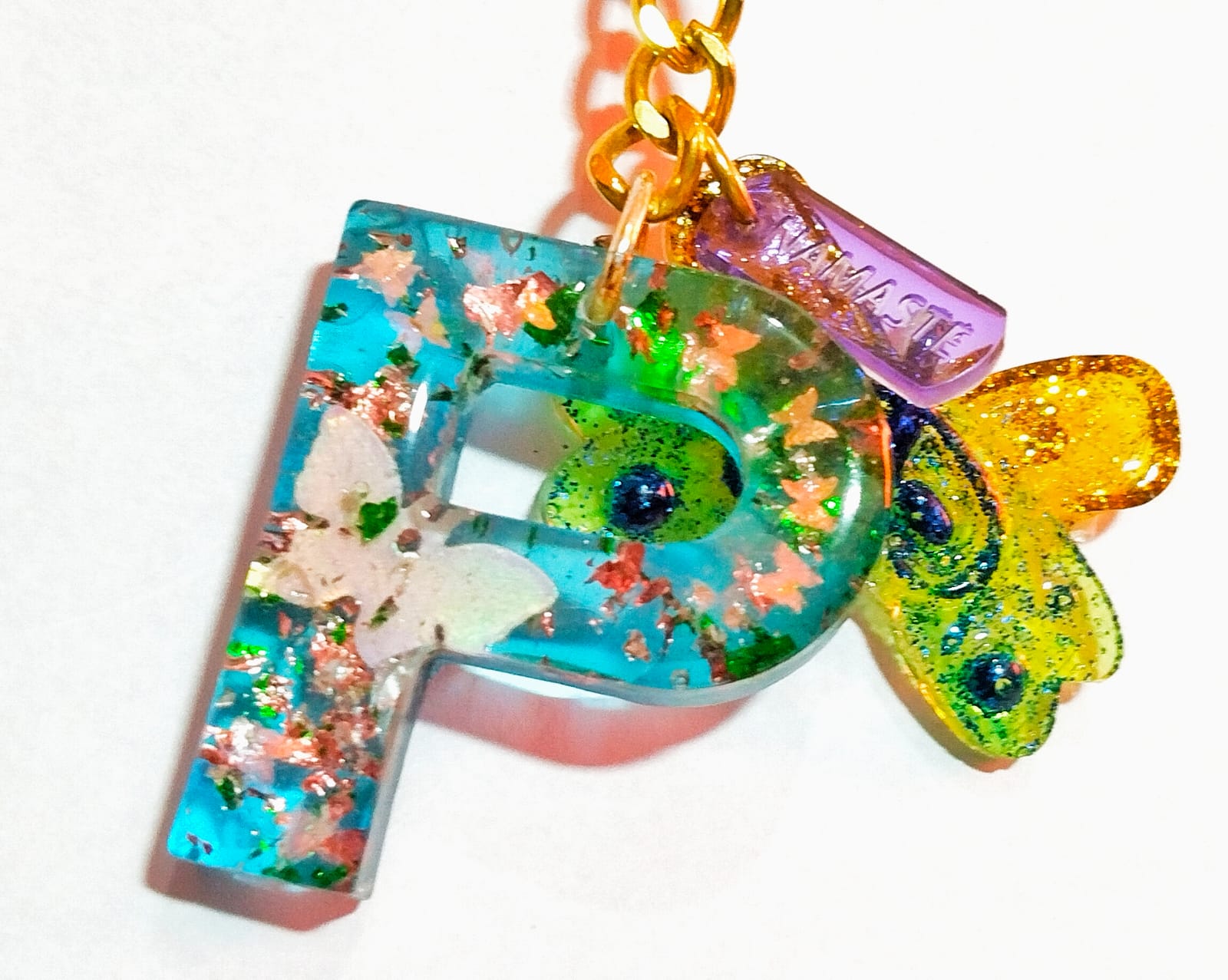 Alphabet P Stylized with Charms