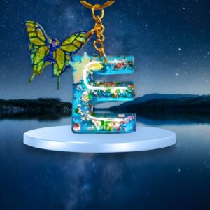 Alphabet E Stylized with Charms