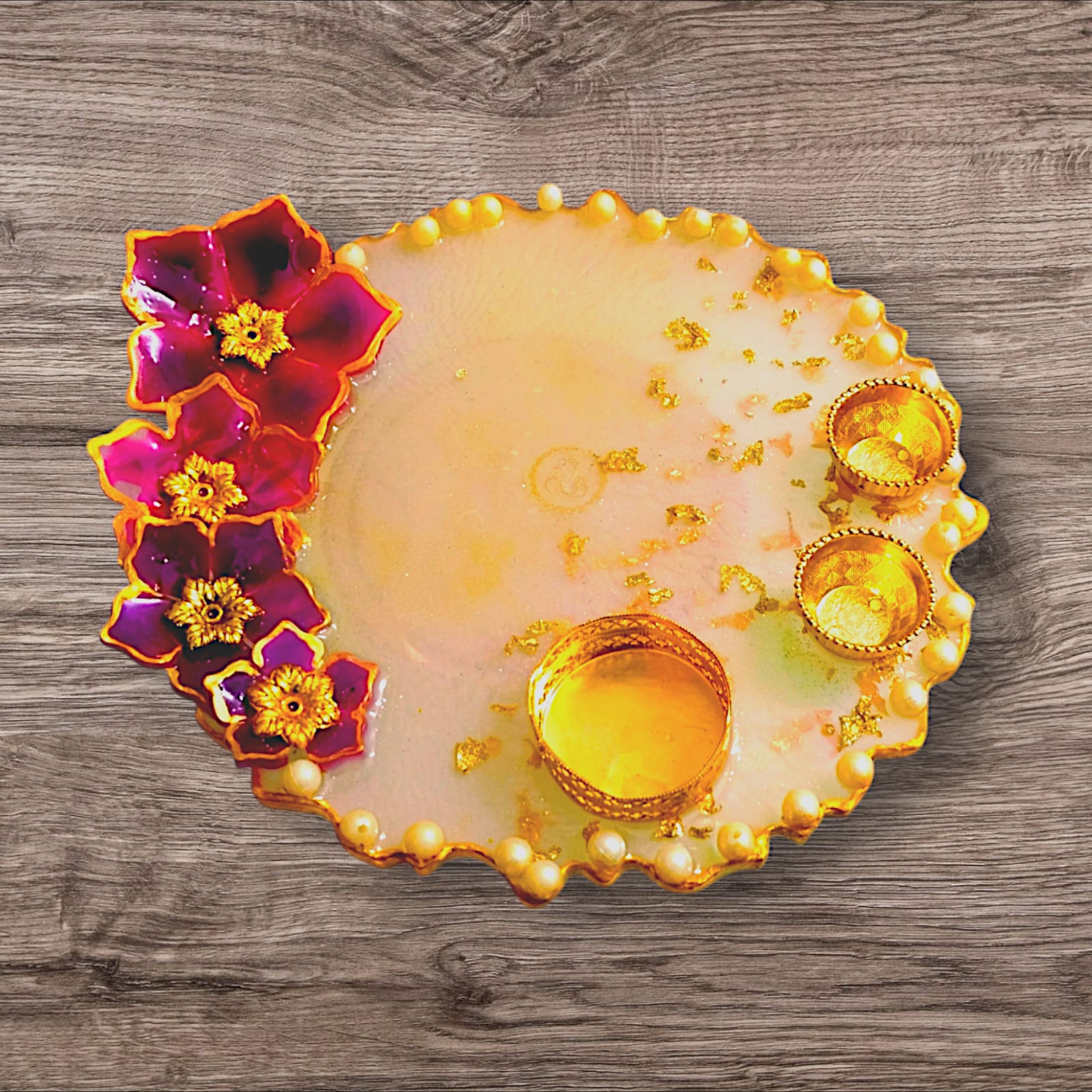 resin pooja thali