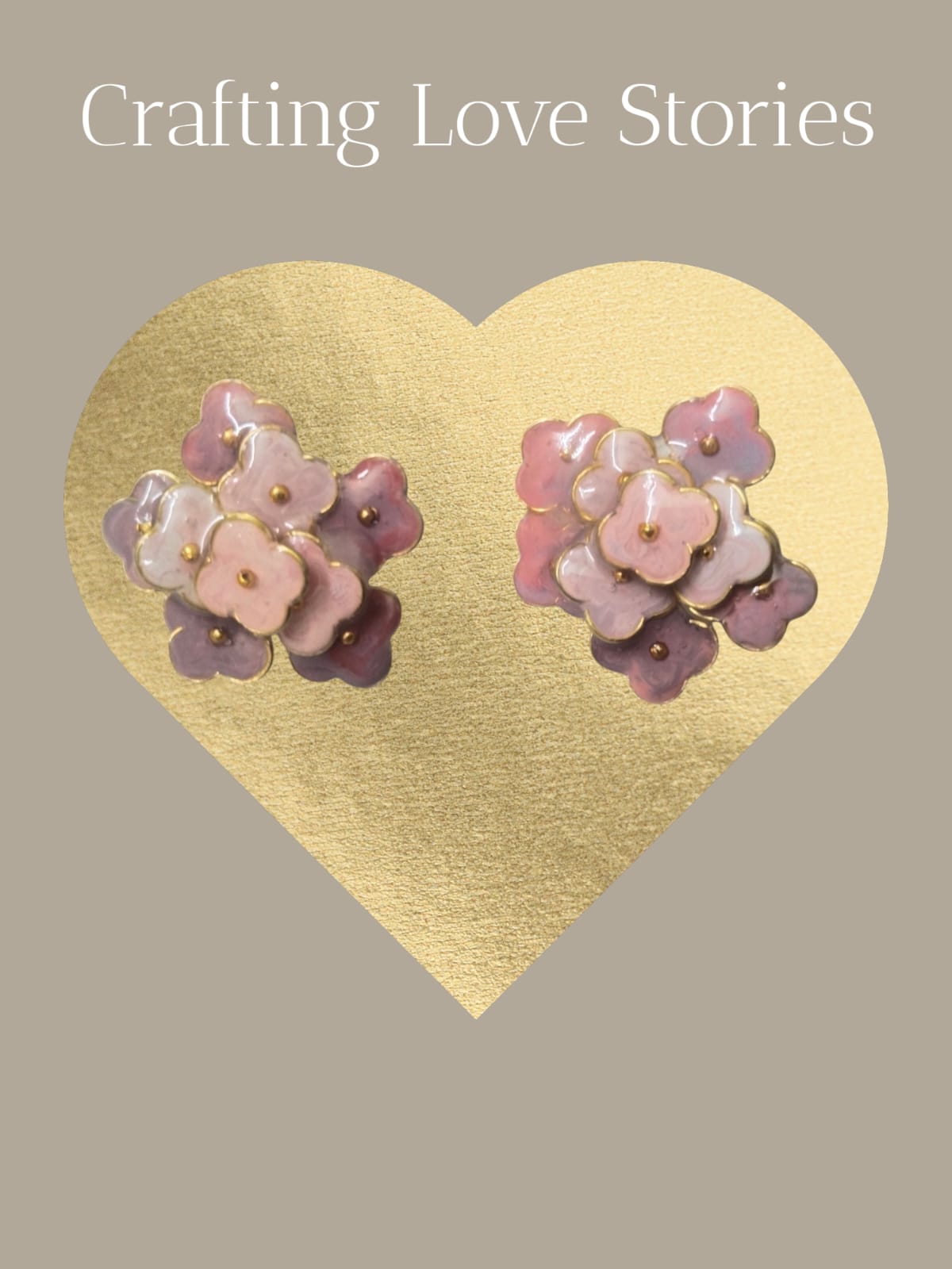 blush bloom earings